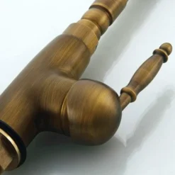 Robinet Rétro Pour évier De Cuisine - Robinet De Salle De Bain - Mélanger L'eau Chaude Et Froide - Laiton Vieilli -Promos Gout Cuisine Boutique 64169863 4