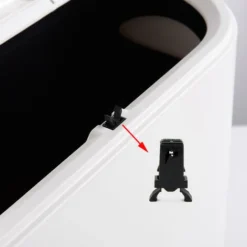 Loquets De Rechange En Plastique, 10 Pièces Poubelle En Plastique Verrouillage Auto-Verrouillage Remplacement Du Commutateur Prise Compatible Poubelles Touch Top 3 à 50 Litres, Noir，Fonepro -Promos Gout Cuisine Boutique 64171436 5