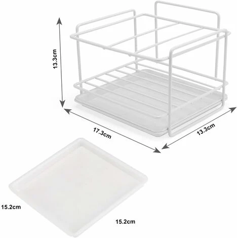 Porte-éponge Pour évier De Cuisine Organisateur D'évier De Cuisine Rangement Sous évier Rangement D'évier De Cuisine Organisateur D'évier Rangement D'évier Rangement D'espace, Blanc 5 Porte-éponge Pour évier De Cuisine Organisateur D'évier De Cuisine Rangement Sous évier Rangement D'évier De Cuisine Organisateur D'évier Rangement D'évier Rangement D'espace, Blanc – Image 5