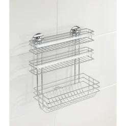 WENKO Porte Sopalin Mural Sans Percer, Avec Dérouleur Papier Alu Et Film Alimentaire, Fixation Sans Perçage Turbo-Loc®, Métal, 32,5x34x15 Cm, Brillant 8 WENKO Porte Sopalin Mural Sans Percer, Avec Dérouleur Papier Alu Et Film Alimentaire, Fixation Sans Perçage Turbo-Loc®, Métal, 32,5x34x15 Cm, Brillant -Promos Gout Cuisine Boutique 6577901 4