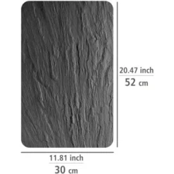 WENKO Protection Plaque De Cuisson, Couvre Plaque De Cuisson En Verre Ardoise, Lot De 2, Verre Trempé, 30x52 Cm, Gris 9 WENKO Protection Plaque De Cuisson, Couvre Plaque De Cuisson En Verre Ardoise, Lot De 2, Verre Trempé, 30x52 Cm, Gris -Promos Gout Cuisine Boutique 6578330 5