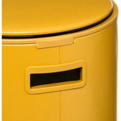 ATMOSPHERA Poubelle Métal Delta 30 Litres Atmosphéra - Ocre 9 ATMOSPHERA Poubelle Métal Delta 30 Litres Atmosphéra - Ocre -Promos Gout Cuisine Boutique 65807679 5