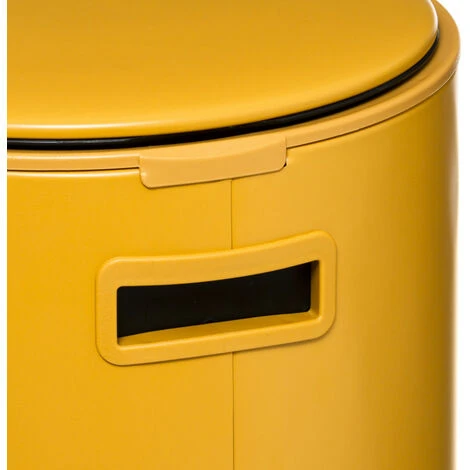 ATMOSPHERA Poubelle Métal Delta 30 Litres Atmosphéra - Ocre 5 ATMOSPHERA Poubelle Métal Delta 30 Litres Atmosphéra - Ocre – Image 5