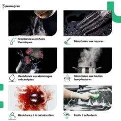 Evier Cuisine En Granit Graphite, 78 X 50 Cm, Lavabo 1 Bac + Siphon Classique, Évier à Encastrer De Primagran -Promos Gout Cuisine Boutique 65838140 4