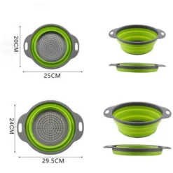 Panier égouttoir D'évier,Passoire En Silicone Pliable Vert 2pcs FUIENKO 7 Panier égouttoir D'évier,Passoire En Silicone Pliable Vert 2pcs FUIENKO -Promos Gout Cuisine Boutique 66390405 4