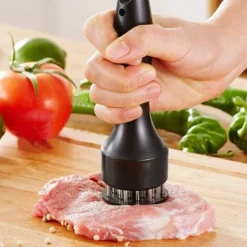 L'attendrisseur De Viande Le Plus Robuste De, Des Aiguilles à Viande En Acier Inoxydable, Une Cuisine De Qualité, Du Porc, Du Poulet, Du Poisson, Des Outils De Cuisson Légers Et Durables.