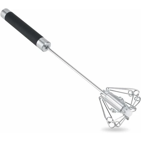 Batteur à Oeufs Fouet Manuel Acier Inoxydable Antirouille Durable Rotatif Idéal 1 Batteur à Oeufs Fouet Manuel Acier Inoxydable Antirouille Durable Rotatif Idéal