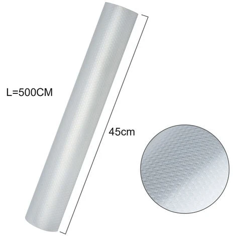 SWANEW 2x Tapis Antidérapant De Tiroir Transparent EVA Imperméable Lavable Tapis De Placard Tapis De Table Pour Maison Et Cuisine Tapis De Réfrigérateur Antibactérien (45 X 500 Cm) 2 SWANEW 2x Tapis Antidérapant De Tiroir Transparent EVA Imperméable Lavable Tapis De Placard Tapis De Table Pour Maison Et Cuisine Tapis De Réfrigérateur Antibactérien (45 X 500 Cm) – Image 2