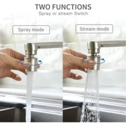Homelody Mitigeur Cuisine Mural 2 Jets D‘eau Robinet De Cuisine Robinetterie ​rotatif à 360° Robinet Montage Mural -Promos Gout Cuisine Boutique 67315332 3