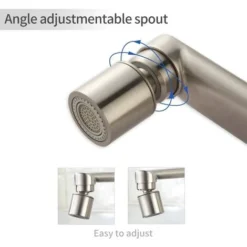 Homelody Mitigeur Cuisine Mural 2 Jets D‘eau Robinet De Cuisine Robinetterie ​rotatif à 360° Robinet Montage Mural -Promos Gout Cuisine Boutique 67315332 4