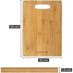 Planche à Découper En Bambou – 33x23x1,5cm / Planche A Decouper En Bois - Antidérapante - Rainures Anti Coulures – Poignée 8 Planche à Découper En Bambou – 33x23x1,5cm / Planche A Decouper En Bois - Antidérapante - Rainures Anti Coulures – Poignée -Promos Gout Cuisine Boutique 67665825 4