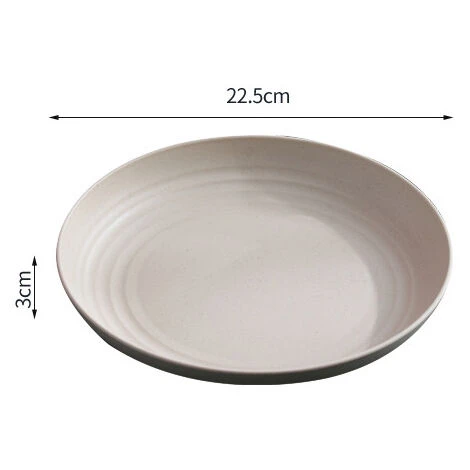 Weizenstroh Faserplatte Set Mit 4 22,3 Cm Abbaubaren Gesunden Tellern/Speisetellern/Menütellern, Mikrowellen- Und Spülmaschinenfestem Geschirr – BPA-frei Und Umweltfreundlich. 3 Weizenstroh Faserplatte Set Mit 4 22,3 Cm Abbaubaren Gesunden Tellern/Speisetellern/Menütellern, Mikrowellen- Und Spülmaschinenfestem Geschirr – BPA-frei Und Umweltfreundlich. – Image 3