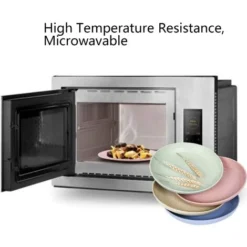 Weizenstroh Faserplatte Set Mit 4 22,3 Cm Abbaubaren Gesunden Tellern/Speisetellern/Menütellern, Mikrowellen- Und Spülmaschinenfestem Geschirr – BPA-frei Und Umweltfreundlich. 9 Weizenstroh Faserplatte Set Mit 4 22,3 Cm Abbaubaren Gesunden Tellern/Speisetellern/Menütellern, Mikrowellen- Und Spülmaschinenfestem Geschirr – BPA-frei Und Umweltfreundlich. -Promos Gout Cuisine Boutique 67838646 5