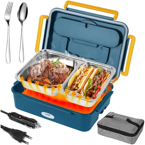 Lunch Box Chauffant 3 En 1 Isotherme Boîte Repas Gamelle Chauffante 1,2L Isotherme Electrique 220V 12V-24V 25x18x8cm(LxPxH) 1 Lunch Box Chauffant 3 En 1 Isotherme Boîte Repas Gamelle Chauffante 1,2L Isotherme Electrique 220V 12V-24V 25x18x8cm(LxPxH)