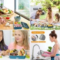 Lunch Box Chauffant 3 En 1 Isotherme Boîte Repas Gamelle Chauffante 1,2L Isotherme Electrique 220V 12V-24V 25x18x8cm(LxPxH) 6 Lunch Box Chauffant 3 En 1 Isotherme Boîte Repas Gamelle Chauffante 1,2L Isotherme Electrique 220V 12V-24V 25x18x8cm(LxPxH) -Promos Gout Cuisine Boutique 67902061 3