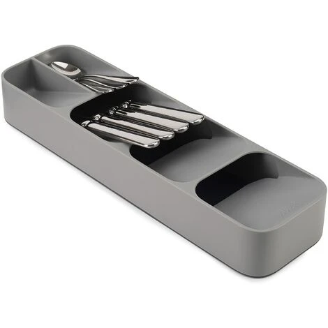 Range Couvert Pour Tiroir Compact, Organisateur De Tiroir, Gris, 39.611.25.5cm 1 Range Couvert Pour Tiroir Compact, Organisateur De Tiroir, Gris, 39.611.25.5cm