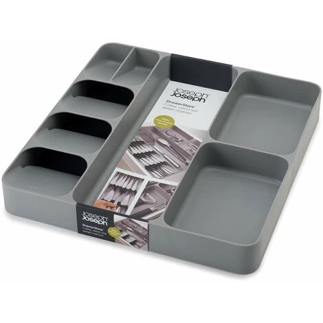 Range Couvert Pour Tiroir Compact, Organisateur De Tiroir, Gris, 39.611.25.5cm 5 Range Couvert Pour Tiroir Compact, Organisateur De Tiroir, Gris, 39.611.25.5cm – Image 5