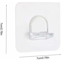 Lot De 12 Supports D'étagère Autocollants En Plastique Pour Armoire - Transparent - Sans Perçage -Promos Gout Cuisine Boutique 68017275 4