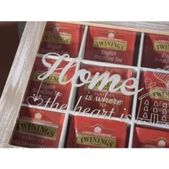 Boite à Thé Décorative Blanche En Bois Avec Couvercle En Verre - Boite Pour Le Rangement De Vos Sachets De Thé. 6 Boite à Thé Décorative Blanche En Bois Avec Couvercle En Verre - Boite Pour Le Rangement De Vos Sachets De Thé. -Promos Gout Cuisine Boutique 68752338 3