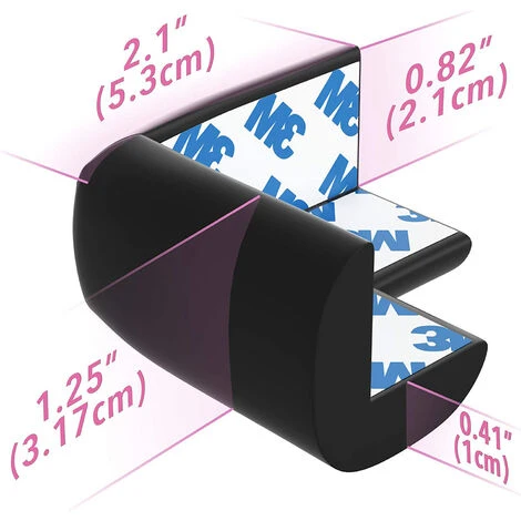GP Protecteur D'angle De Table Pour La Sécurité De Bébé - Coussinets D'angle Tranchants Pré-attachés Pour Prévenir Les Blessures à La Tête Et Au Genou,8 Pièces 2 GP Protecteur D'angle De Table Pour La Sécurité De Bébé - Coussinets D'angle Tranchants Pré-attachés Pour Prévenir Les Blessures à La Tête Et Au Genou,8 Pièces – Image 2