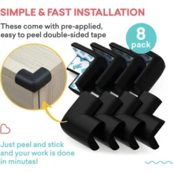 GP Protecteur D'angle De Table Pour La Sécurité De Bébé - Coussinets D'angle Tranchants Pré-attachés Pour Prévenir Les Blessures à La Tête Et Au Genou,8 Pièces 6 GP Protecteur D'angle De Table Pour La Sécurité De Bébé - Coussinets D'angle Tranchants Pré-attachés Pour Prévenir Les Blessures à La Tête Et Au Genou,8 Pièces -Promos Gout Cuisine Boutique 69015544 3