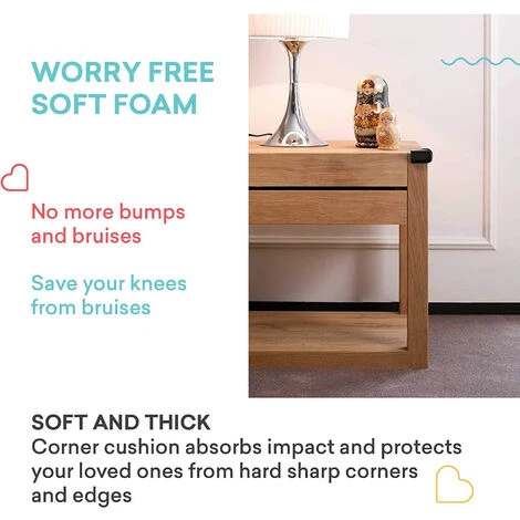 GP Protecteur D'angle De Table Pour La Sécurité De Bébé - Coussinets D'angle Tranchants Pré-attachés Pour Prévenir Les Blessures à La Tête Et Au Genou,8 Pièces 4 GP Protecteur D'angle De Table Pour La Sécurité De Bébé - Coussinets D'angle Tranchants Pré-attachés Pour Prévenir Les Blessures à La Tête Et Au Genou,8 Pièces – Image 4