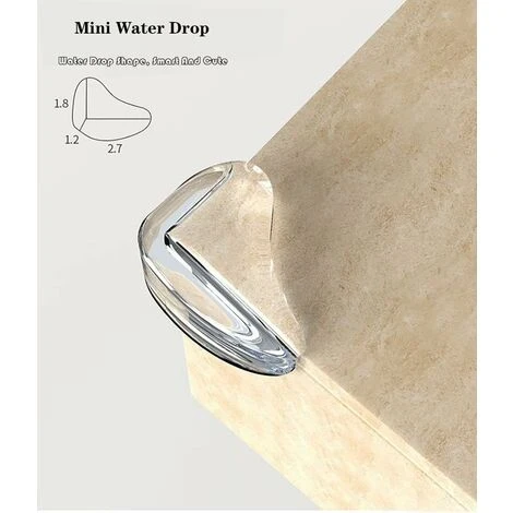 GP Protège-coins Transparents En Forme De Larme Pour éviter Les Blessures à La Tête Sur Les Meubles Pour Enfants Et Les Coins Pointus 3 GP Protège-coins Transparents En Forme De Larme Pour éviter Les Blessures à La Tête Sur Les Meubles Pour Enfants Et Les Coins Pointus – Image 3