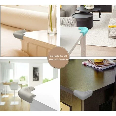 GP Protecteurs D'angle En Silicone De Qualité Alimentaire, Protège-bords De Table Sans BPA, Adhésif Pré-ruban (marron, 4 Pièces) 2 GP Protecteurs D'angle En Silicone De Qualité Alimentaire, Protège-bords De Table Sans BPA, Adhésif Pré-ruban (marron, 4 Pièces) – Image 2