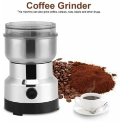 Moulin à Café électrique 220V, Broyeur à Graines De Café Broyeur Alimentaire En Acier Inoxydable Moulin à Café Et Mixeur Électrique Pour Le Grain De Café Lin Noix Poivre Épices Et Autres -Promos Gout Cuisine Boutique 71066206 3