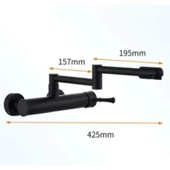 Robinet De Cuisine Mural, Télescopique Pliant, Robinet Mural Noir, Robinet Mural En Laiton, Mitigeur Mural, Céramique, Évier De Cuisine, Doub 8 Robinet De Cuisine Mural, Télescopique Pliant, Robinet Mural Noir, Robinet Mural En Laiton, Mitigeur Mural, Céramique, Évier De Cuisine, Doub -Promos Gout Cuisine Boutique 71388605 4