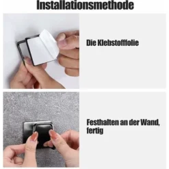 GDRHVFD Porte-Éponge Autocollant - Porte-Éponge De Cuisine - Porte-Éponge - Évier De Cuisine - Crochets Adhésifs (Noir, 2) 7 GDRHVFD Porte-Éponge Autocollant - Porte-Éponge De Cuisine - Porte-Éponge - Évier De Cuisine - Crochets Adhésifs (Noir, 2) -Promos Gout Cuisine Boutique 72042406 3