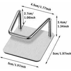 Déstockage 4 Pièces Porte Évier Éponge, Porte Éponge De Cuisine, Porte Éponge Adhésif, Crochet Évier Éponge, Sans Perçage Acier Inoxydable Étanche Porte-Évier Éponge Pour Évier De Cuisine, Cuisine, Ré -Promos Gout Cuisine Boutique 72491539 3