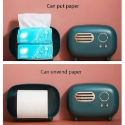 YIDOMDE Boîte à Mouchoirs Radio Vintage Avec Couvercle Porte-serviettes Décoratif Organisateur De Rangement De Serviettes En Papier Distributeur De Serviettes En Papier Pour Salle De Bain Voiture Bure 7 YIDOMDE Boîte à Mouchoirs Radio Vintage Avec Couvercle Porte-serviettes Décoratif Organisateur De Rangement De Serviettes En Papier Distributeur De Serviettes En Papier Pour Salle De Bain Voiture Bure -Promos Gout Cuisine Boutique 72876551 3