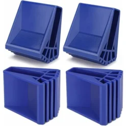 Pieds D'échelle 4 Pièce Non Glissante Pieds De Sécurité De L'échelle Protections De Pieds D'échelle En Caoutchouc Pour échelles Télescopiques(Bleu)