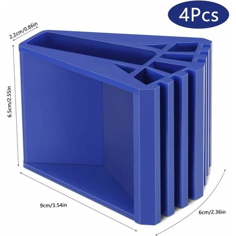 Pieds D'échelle 4 Pièce Non Glissante Pieds De Sécurité De L'échelle Protections De Pieds D'échelle En Caoutchouc Pour échelles Télescopiques(Bleu) 2 Pieds D'échelle 4 Pièce Non Glissante Pieds De Sécurité De L'échelle Protections De Pieds D'échelle En Caoutchouc Pour échelles Télescopiques(Bleu) – Image 2