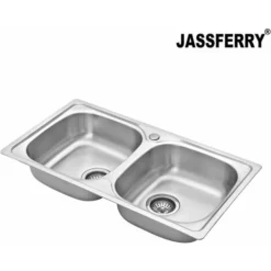JASSFERRY Évier De Cuisine 2 Bacs , Acier Inoxydable, évier à Encastrer, Avec Vidage, 80 X 44 Cm -Promos Gout Cuisine Boutique 74135471 4