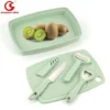 Planche à Découper Pour Cuisine Ensemble De Planche à Découper En Plastique Avec Ouvre-bouteille, éplucheur, Couteau De Cuisine, Plateau De Service