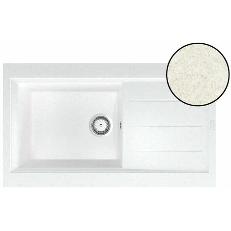 CAREA - Évier à Encastrer OMÉGA 1 Bac Sable - Sable Moucheté 1 CAREA - Évier à Encastrer OMÉGA 1 Bac Sable - Sable Moucheté