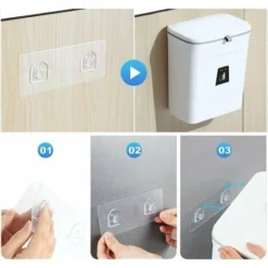 Poubelle Suspendue Cuisine 9L, Porte D'armoire Cuisine Murale Suspendue Poubelle Pliable Suspendue Avec Grattoir Pour Portes D'armoires Chambre Bureau Salle De Bain Dortoir à Domicile 9 Poubelle Suspendue Cuisine 9L, Porte D'armoire Cuisine Murale Suspendue Poubelle Pliable Suspendue Avec Grattoir Pour Portes D'armoires Chambre Bureau Salle De Bain Dortoir à Domicile -Promos Gout Cuisine Boutique 75575015 5