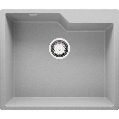 Evier Cuisine En Granit Gris, 59 X 50 Cm, Lavabo 1 Bac + Siphon Classique, Évier à Encastrer Madrid 60 Cargo XXL De Primagran 1 Evier Cuisine En Granit Gris, 59 X 50 Cm, Lavabo 1 Bac + Siphon Classique, Évier à Encastrer Madrid 60 Cargo XXL De Primagran