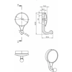 1x Crochet De Meuble 63mm Finition Bronze Vintage époque Rustique Maison Serviette Torchon -Promos Gout Cuisine Boutique 76392671 3
