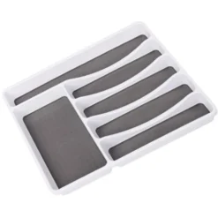 Range Couvert Et Tapis De Fond De Tiroir Rangement Couteaux Et Fourchettes Compartiments De Vaisselle Gris 7 Range Couvert Et Tapis De Fond De Tiroir Rangement Couteaux Et Fourchettes Compartiments De Vaisselle Gris -Promos Gout Cuisine Boutique 76443350 3