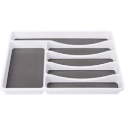 Range Couvert Et Tapis De Fond De Tiroir Rangement Couteaux Et Fourchettes Compartiments De Vaisselle Gris 8 Range Couvert Et Tapis De Fond De Tiroir Rangement Couteaux Et Fourchettes Compartiments De Vaisselle Gris -Promos Gout Cuisine Boutique 76443350 4