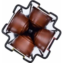 Support à Capsules à Café , Supports Rangement , 360 Degrés Rotable Range Capsule, Chrome, élégant Et Stylé 7 Support à Capsules à Café , Supports Rangement , 360 Degrés Rotable Range Capsule, Chrome, élégant Et Stylé -Promos Gout Cuisine Boutique 76663271 3