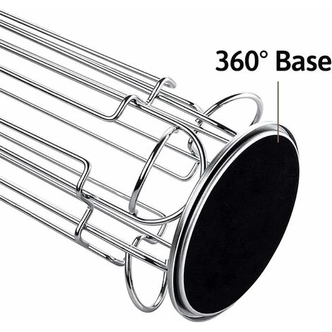 Support à Capsules à Café , Supports Rangement , 360 Degrés Rotable Range Capsule, Chrome, élégant Et Stylé 4 Support à Capsules à Café , Supports Rangement , 360 Degrés Rotable Range Capsule, Chrome, élégant Et Stylé – Image 4