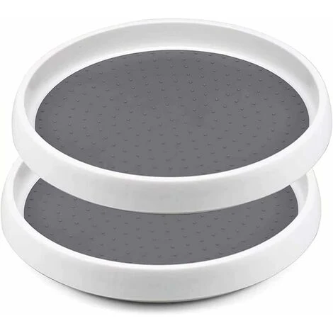 2 Pcs Étagère à épices Rotative, Plateau Tournant Pour épices Condiments Rangement De Cuisine, Multifonction Pour Le Rangement De La Cuisine 1 2 Pcs Étagère à épices Rotative, Plateau Tournant Pour épices Condiments Rangement De Cuisine, Multifonction Pour Le Rangement De La Cuisine