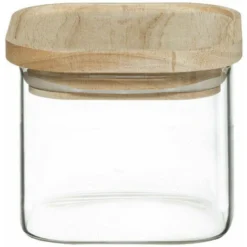 Lot De 4 Bocaux De Rangement En Verre Et Bois Couvercle Hermétique Empilable Atmosphera 7 Lot De 4 Bocaux De Rangement En Verre Et Bois Couvercle Hermétique Empilable Atmosphera -Promos Gout Cuisine Boutique 77216720 3