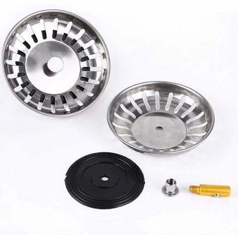 Bouchon D'Évier De Cuisine, 8 Cm Drainage Bouchon D'Évier En Acier Inoxydable Protector Bouchon De Vidage Lavabo Pour Cuisine Salle De Bain 4 Bouchon D'Évier De Cuisine, 8 Cm Drainage Bouchon D'Évier En Acier Inoxydable Protector Bouchon De Vidage Lavabo Pour Cuisine Salle De Bain – Image 4