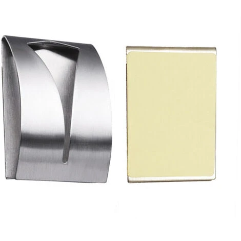 Attache Torchon Mural 4 Pcs Attache Torchon Cuisine AdhéSif Patère Autocollant Torchons Crochet Mural Porte Torchons Autocollante Acier Inox Pour Serviettes De Bain Torchons Tabliers (5 X 7.5 Cm) 5 Attache Torchon Mural 4 Pcs Attache Torchon Cuisine AdhéSif Patère Autocollant Torchons Crochet Mural Porte Torchons Autocollante Acier Inox Pour Serviettes De Bain Torchons Tabliers (5 X 7.5 Cm) – Image 5