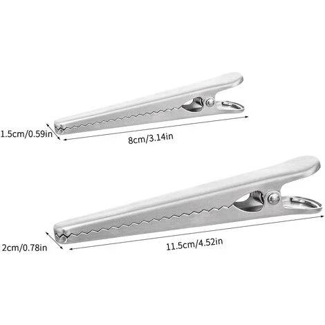 Pince Sachet, 10 Pièces Pince Fermeture Sachet, Clips De Fermeture Sac Alimentaire, Pince Sachet Metal Pour La Alimentaires, Café, Pain Et Sacs De Casse-Croûte 2 Pince Sachet, 10 Pièces Pince Fermeture Sachet, Clips De Fermeture Sac Alimentaire, Pince Sachet Metal Pour La Alimentaires, Café, Pain Et Sacs De Casse-Croûte – Image 2
